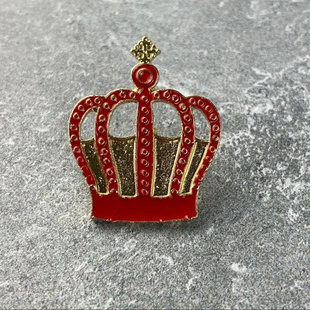 Queen Crown Alice Wonderland Collection Enamel Pin